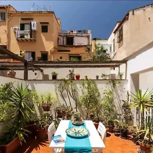 At Kalsa Quiet Flowered Terrace! Free Parking! Ideal For Remote Working! Palermo